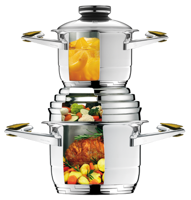 Stackable Zepter Masterpiece Cookware system